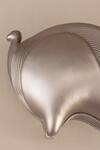 Ampm_Silver Nazma Metallic Clutch _at_Aza_Fashions