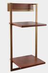 Brick Brown_Brown Wood Gemmy Cinnamon Vertical Wall Shelf_at_Aza_Fashions