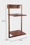 Buy_Brick Brown_Brown Wood Gemmy Cinnamon Vertical Wall Shelf