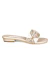 Kaltheos_Gold Embellished Cynthia Bead Block Heels _at_Aza_Fashions