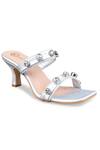 Buy_Kaltheos_Silver Embellished Nina Glass Crystal Heels 