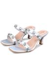 Buy_Kaltheos_Silver Embellished Nina Glass Crystal Heels _Online
