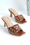 Kaltheos_Brown Embellished Nina Strap Heels _Online_at_Aza_Fashions