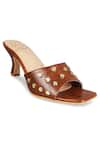 Buy_Kaltheos_Brown Embellished Nina Strap Heels 