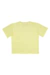 Shop_STELLA ROSSA BY LES PETITS_Yellow Cotton Surfer Motif T-shirt_at_Aza_Fashions