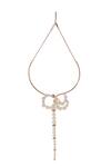 Buy_Itrana_White Pearl Embellished Necklace _at_Aza_Fashions
