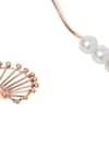 Shop_Itrana_White Asymmetric Pearl Studded Necklace _Online_at_Aza_Fashions