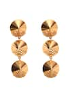 Buy_ITRANA_Gold Plated Bead Tiered Danglers _at_Aza_Fashions