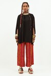 Buy_Aseem Kapoor_Black Ritu Kaftan Top And Printed Palazzo Set_at_Aza_Fashions