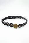 Buy_S&N By Shantnu Nikhil_Black Handcrafted Braided Belt _at_Aza_Fashions