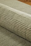 Kaleen India_Green 60% Wool And 40% Jute Handwoven Stripe Pattern Mood Octagon Rug _at_Aza_Fashions