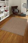Buy_Kaleen India_Brown 100% Wool Hand Woven Fudge Textured Square Shaped Rug_at_Aza_Fashions