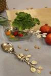 Buy_Assemblage_Silver Stainless Steel Salad And Pasta Serving Spoons Set Of Two_at_Aza_Fashions