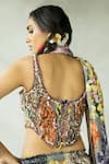 Buy_DOH TAK KEH_Grey Cupro Satin Embroidered Bead Gajre Re Hand Corset Skirt Set _Online_at_Aza_Fashions