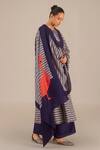 Buy_AMPM_Purple Rose Silk Printed Paisley Round Huma Kurta Set 