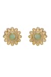 Buy_Minaki_Green Pearls, Crystals And Stone Embellished Choker Necklace Set _Online_at_Aza_Fashions