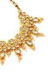 Minaki Gold Plated Pearls, Diamonds, Stones And Kundan Embellished Necklace Set Online at Aza Fashions Minaki_Gold Plated Pearls, Diamonds, Stones And Kundan Embellished Necklace Set _Online_at_Aza_Fashions