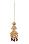Shop_Minaki_Multi Color Stone Embellished Layered Maangtikka _at_Aza_Fashions