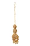 Minaki_White Pearl Embellished Layered Maangtikka _Online_at_Aza_Fashions