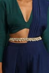 Buy_SWABHIMANN_White Kundan Embellished Waistbelt _Online_at_Aza_Fashions