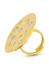 Buy_MNSH_Gold Plated Cubic Zirconia Glint Embellished Ring _Online_at_Aza_Fashions