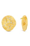 Buy_MNSH_Gold Plated Cubic Zirconia Glint Embellished Studs _Online_at_Aza_Fashions