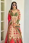 Shop_The Royaleum_Multi Color Nitara Floral Embroidered Anarkali With Dupatta _Online_at_Aza_Fashions