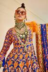 The Royaleum_Multi Color Ira Hand Embroidered Anarkali With Dupatta _Online_at_Aza_Fashions