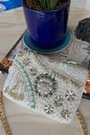 Buy_Fuchsia_White Crystals, Pearls Royal Threads Embroidered Clutch _at_Aza_Fashions