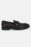 Lafattio_Red Textured Loafers _Online_at_Aza_Fashions