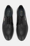 Shop_Lafattio_Black Textured Leather Shoes  _at_Aza_Fashions