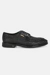 Buy_Lafattio_Black Textured Leather Shoes  _Online_at_Aza_Fashions