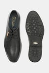 Shop_Lafattio_Black Textured Leather Animal Shoes 