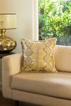 Buy_Elm & Oak_Cream Front Cotton Velvet Printed Honey Foil Cushion Cover_at_Aza_Fashions