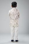 Shop_Bal Bachche By Rohit Bal_Ivory Linen Printed Swan Shirt  _at_Aza_Fashions