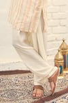 NAFS_Multi Color Cotton Pintuck And Stripe Pattern Kurta Set  _Online_at_Aza_Fashions