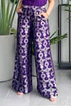 Sobariko_Purple Silk Woven Floral Spread Collar Shirt And Brocade Pant  _Online_at_Aza_Fashions