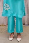 Kanelle_Blue <li>top And Bottom Viscose Silk Akia Sequin Placement Tunic With Pant_Online_at_Aza_Fashions