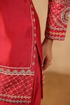 Shop_Palak Khandelwal_Chanderi Floral Embroidered Kurta Set 