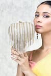 Buy_Aloha by PS_Silver Embellished Love Story Heart Shaped Clutch 