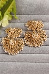 Shop_Totapari_Gold Plated Pearls Embellished Mohini Dangler Earrings _at_Aza_Fashions