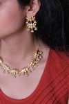 Buy_Totapari_Gold Plated Pearls Embellished Padmini Necklace Set _at_Aza_Fashions