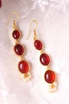 Shop_Totapari_Red Hydro Rubies Embellished Lakshmi Ruby Necklace Set _at_Aza_Fashions