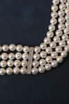 Totapari_White Audrey Pearl Choker _Online_at_Aza_Fashions