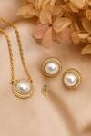 Buy_Totapari_Gold Plated Pearls, Stones Stars Studded Pendant Necklace Set _at_Aza_Fashions
