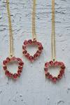 Shop_Totapari_Gold Plated Heart Of Rubies Pendant Necklace _at_Aza_Fashions