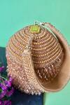 Shop_Nayaab By Sonia_Gold Pearls, Crystals Pristine Embellished Potli Bag_at_Aza_Fashions