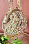 Shop_Nayaab By Sonia_Ivory Crystals, Beads Rani Embellished Potli Bag _at_Aza_Fashions