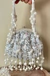 Buy_Nayaab By Sonia_Silver Sequins, Beads Embellished Potli Bag _at_Aza_Fashions