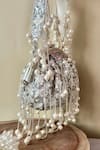 Buy_Nayaab By Sonia_Silver Sequins, Beads Embellished Potli Bag _Online_at_Aza_Fashions